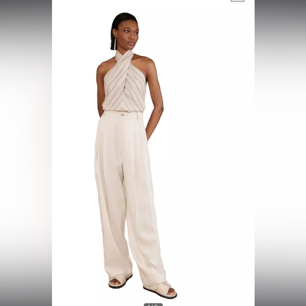 Banana republic Rhapsody Poplin Halter Top